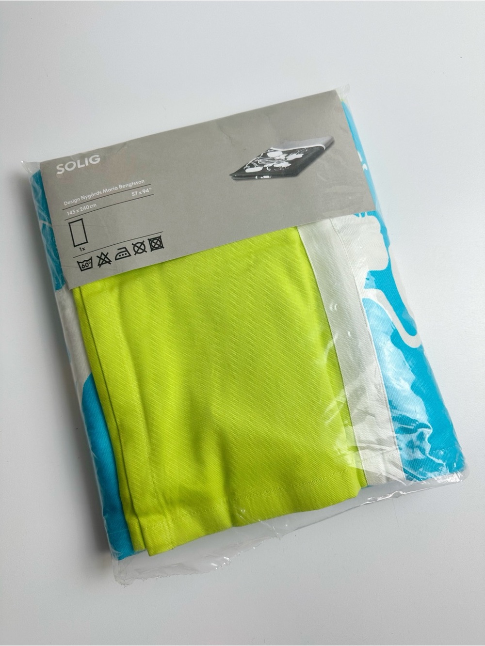 IKEA Nygards Maria Bengtsson Tablecloth Solig New In Package Size 57x94 Inches